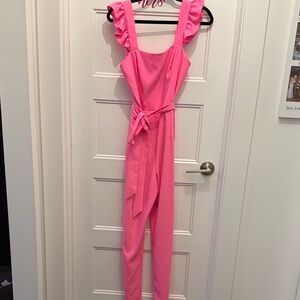 Pink Ruffled Lilly Pulitzer Jumpsuit
